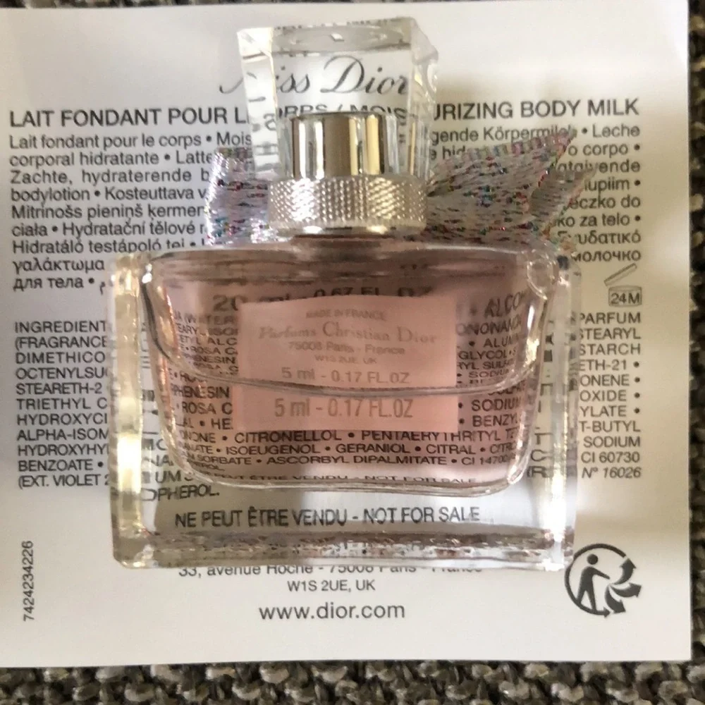 Miss Dior Body Lotion Set Travel Miniature New Authentic - Picture 9 of 17